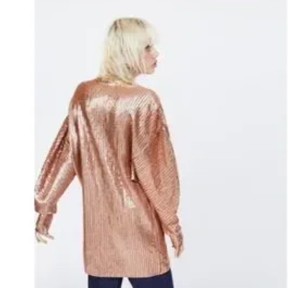 ZARA gold sequin dress - Picture 4 of 10